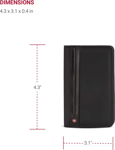 Vista 3 de Wenger Luggage Diplomat - Archivo de tarjetas personales 156, color negro, talla única, Negro -, Diplomático 156