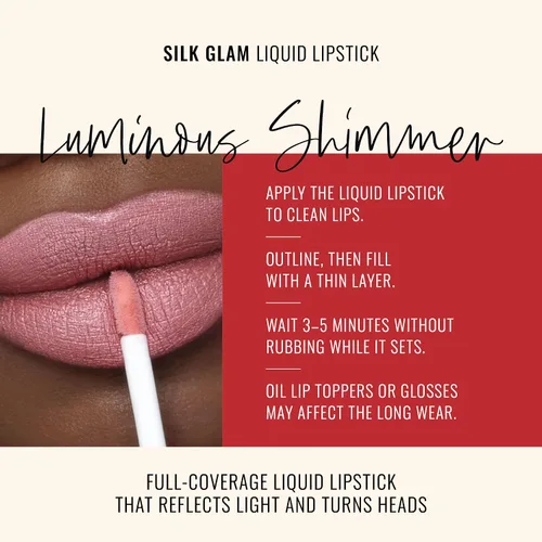 Vista 3 de Runway Rogue Lápiz Labial Líquido de Seda Glam, Lápiz Labial de Larga Duración Rosa Helado-Limonada, ‘Call Sheet