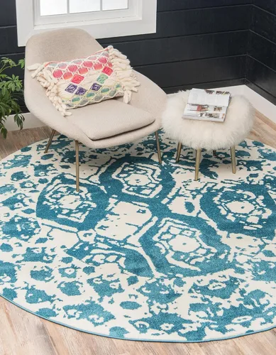 Vista 23 de Unique Loom - Alfombra estilo tradicional de Rosso Collection, Polipropileno, Gris Claro