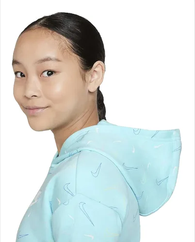 Vista 3 de Nike Sudadera deportiva con capucha de forro polar para niña