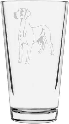 Vista 95 de Podenco Canario - Vaso de pinta de 16 onzas con temática de perro personalizado