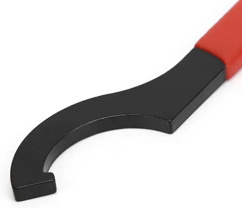 Vista 6 de Naroote Llave de tuerca helicoidal, llave de tuerca de choque en forma de C, llave de tubo amortiguador, llave de tuerca universal, llave de gancho