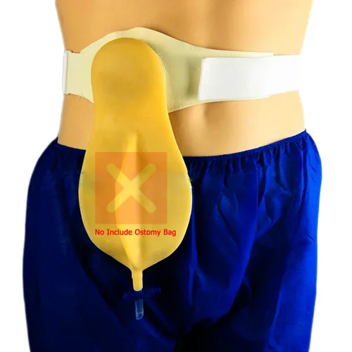 Vista 5 de EDWERD Cinturón de soporte de ostomía para abdominales y colostomía, ileostomía post operativo cuidado, 39 pulgadas de largo
