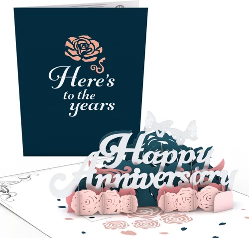 Vista 6 de Lovepop Delicate Floral Happy Birthday Basket Pop-Up Card for Her and Him - 3D Greeting Cards for Boys, Girls, Men, Women - 5.9" x 4.5" Paperpop