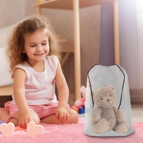 Vista 4 de Bolsa de zapatos transparente con cordón, organizador de zapatos para viajes en casa, bolsa de zapatos de viaje, organizador de zapatos portátil