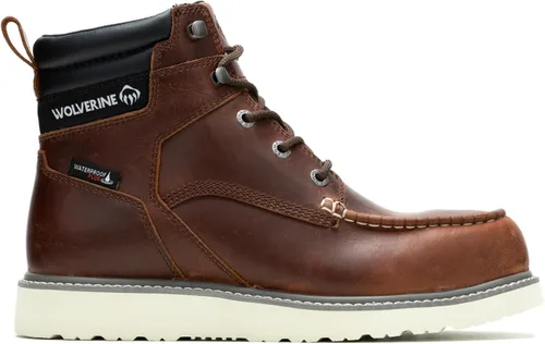 Vista 7 de Wolverine Botas de construcción con cuña de 6 pulgadas para hombre Marrón oscuro
