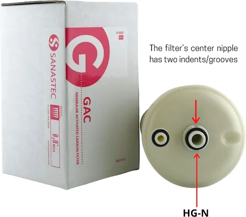 Vista 2 de A2O WATER - Fabricado en Estados Unidos, filtro de agua alcalino de repuesto de carbón activado granular con reducción de metales pesados