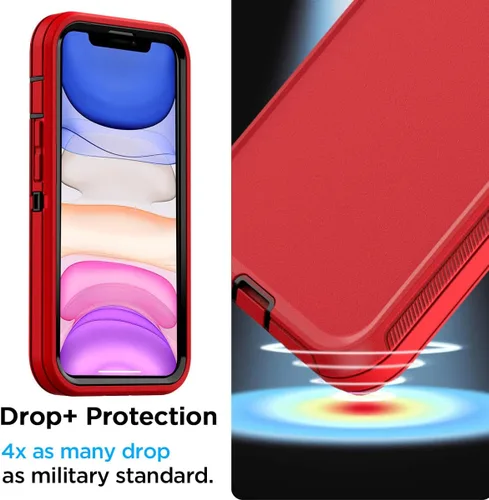 Vista 9 de AICase Funda para iPhone 11 con Clip para Cinturón, Protección Resistente contra Caídas de Servicio Pesado, Cubierta de Teléfono Protectora Duradera