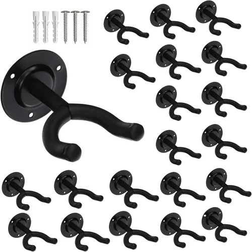 Vista 9 de 5 CORE Soporte de pared para guitarra, 3 piezas, para bajo acústico eléctrico clásico para estudio en casa
