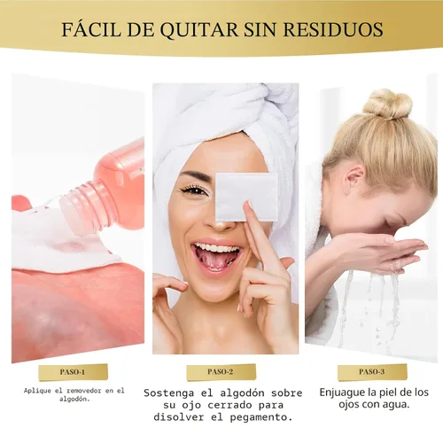 Vista 7 de QUEWEL Pegamento de racimos de pestañas, 0.2 fl oz, pegamento de pestañas