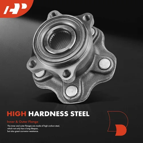 Vista 3 de A-Premium Cojinete de rueda trasera y conjunto de cubo con 5 orificios compatible con Infiniti FX35 Base 2003-2008 V6 3.5L, RWD Compatible with