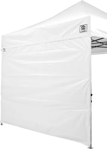 Vista 3 de IMPACT CANOPY 10x10 Canopy Tent Paredes laterales sólidas/Paredes laterales de pantalla blanca Paquete combinado (rojo)
