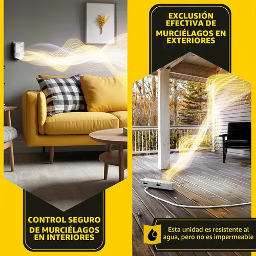 Vista 8 de Sistema ultrasónico de exclusión de murciélagos (1 unidad repelente de murciélagos)
