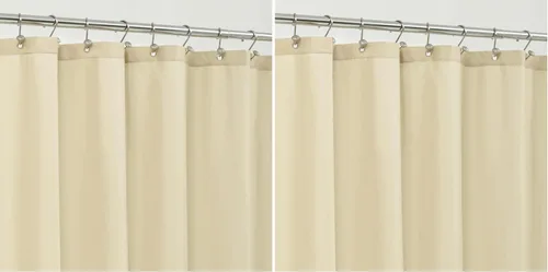 Vista 9 de ALYVIA SPRING Forro de Cortina de Ducha de Tela Extra Largo Impermeable - 72" x 96", Suave y Ligero Cortina de Ducha X-Larga con 3 Imanes, Lavable a