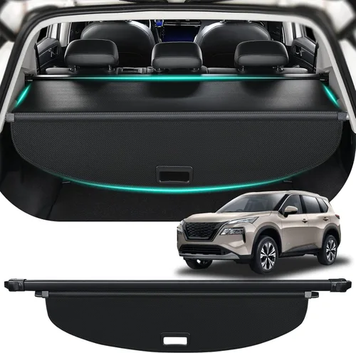 Vista 24 de Cubierta de carga para automóvil compatible con Toyota RAV4 2018 2017 2016 2015 2014 2013 SUV Accesorios, cubierta de maletero retráctil para RAV4