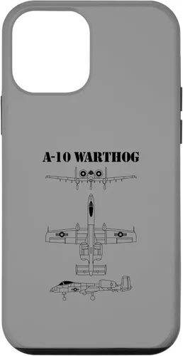 Vista 12 de iPhone 15 Vintage A-10 Warthog Avión Esquema en caja negra