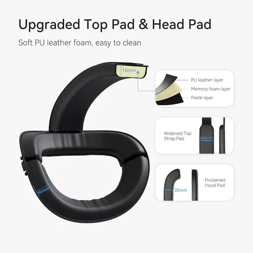 Vista 8 de KIWI design Comfort Battery Head Strap 6400mAh Compatible with Quest 2 Accessories Battery Pack Elite Strap Replacement for Enhanced Support