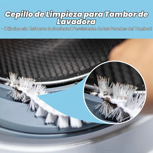 Vista 4 de Cepillo de limpieza para lavadora, kit de limpiador de ventilación