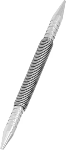 Vista 6 de Set de clavos, doble cabeza de clavo central, perforador pequeño y compacto de metal para carpintería