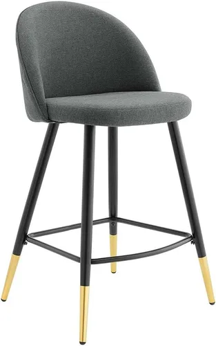 Vista 16 de Modway Taburetes de comedor tapizados de tela Cordial en Azure - Juego de 2
