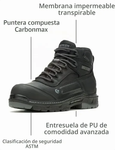 Vista 3 de Wolverine Botas de trabajo impermeables con puntera Composite para hombre