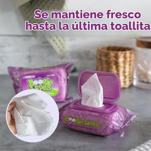 Vista 6 de Toallitas Boogie Grape 30 unidades Tamaño 30 unidades Toallitas Boogie Grape 30