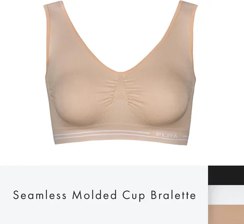 Vista 3 de Elita Women's Seamless Molded Cup Bralette