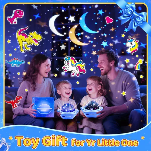Vista 6 de Luz nocturna para niños, proyector de luz nocturna para bebé, luces nocturnas para dormitorio, proyector de estrellas, luces de estrella