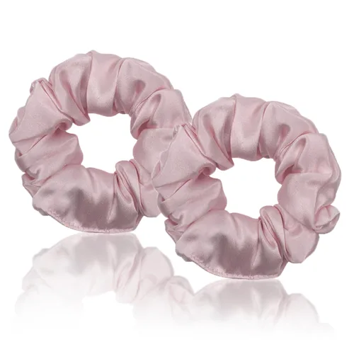 Vista 11 de WIGI Juego de 2 coleteros de seda, 100% seda de morera pura, no daña el cabello para mujeres, súper suave, elegante, apto para todo tipo de cabello