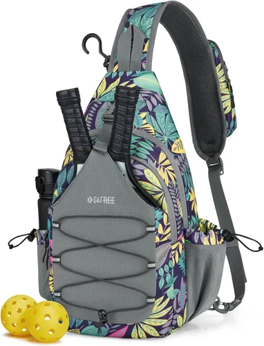 Vista 11 de G4Free Pickleball Bag, Crossbody Sling Bag for Men Women, Pickleball Backpack, Pickle Ball Paddle Bag Gifts for Sports