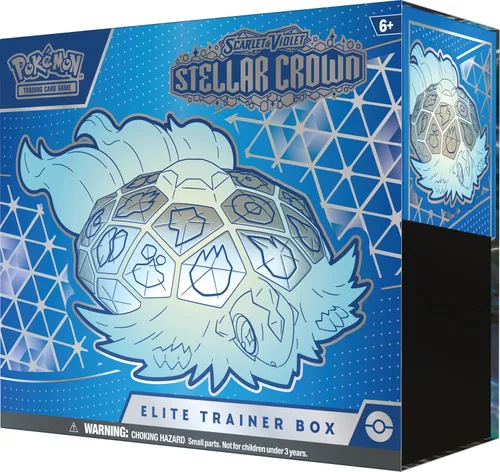 Vista 3 de Pokemon TCG: Caja de Entrenador Élite Corona Estelar Escarlata y Violeta