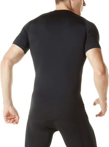 Vista 2 de TSLA Camisas térmicas de compresión de manga corta para hombre, camiseta deportiva deportiva atlética, camiseta para correr con equipo de invierno