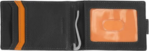 Vista 2 de Timberland Cartera delgada de cuero con bolsillo frontal para tarjetas de crédito para hombre