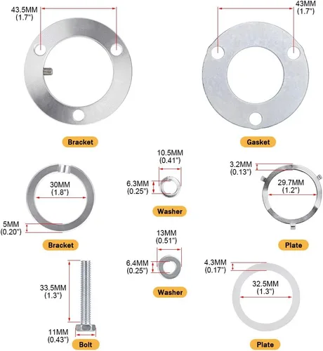 Vista 5 de PTNHZ Relación rápida rápida de la palanca de cambios corta para 90-97 Mazda MX5 Miata Manual M/T Chrome Steel
