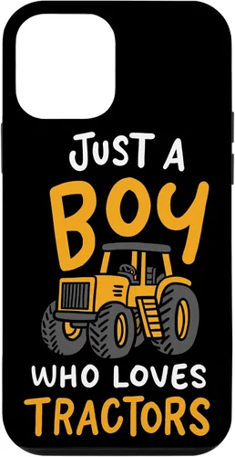 Vista 7 de iPhone XS Max Just A Boy Who Loves Tractors Farmer Estuche de regalo de cumpleaños