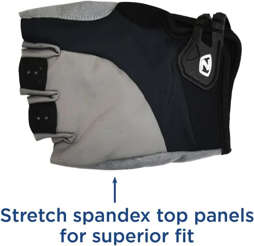 Vista 4 de Zefal Guantes de bicicleta unisex de gel cómodos y sin dedos, transpirables y ajustables, tallas S-XL