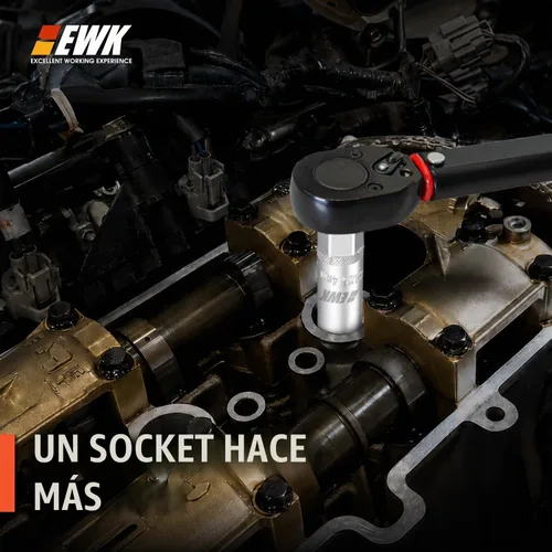 Vista 3 de EWK - Enchufe de bujía magnético de pared delgada de 14 mm, 12 puntos para BMW, Mini Cooper, Nissan, Infiniti