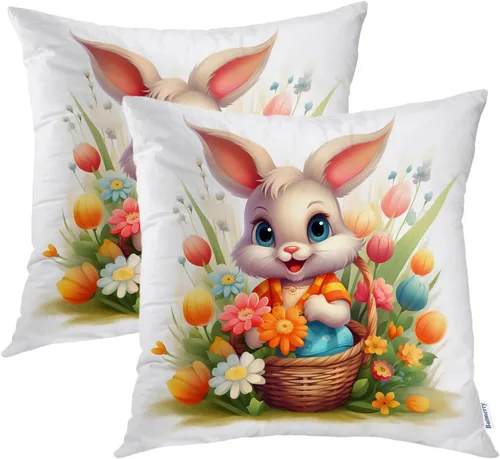 Vista 22 de Batmerry Fundas de almohada decorativas con estampado digital de hojas verdes y gatos negros con estampado digital para sofá, cama, cremallera