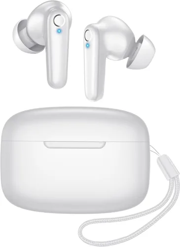 Vista 8 de Redpepper - Auriculares inalámbricos Bluetooth 5.3 60H de tiempo de uso. Auriculares con graves profundos y llamada clara. Con micrófono Negro
