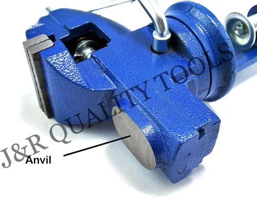 Vista 4 de VCT Tornillo de banco con base giratoria de sujeción de 2 pulgadas, soporte portátil para banco de trabajo, hogar, perforación, carpintería