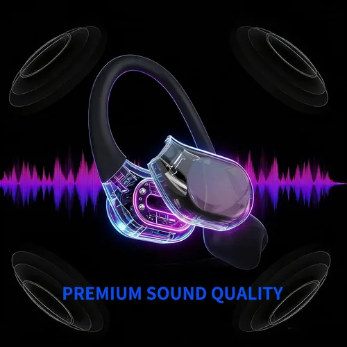 Vista 4 de Auriculares de natación de conducción ósea, IP68 impermeable reproductor MP3 incorporado memoria 32G, auriculares de natación subacuáticos