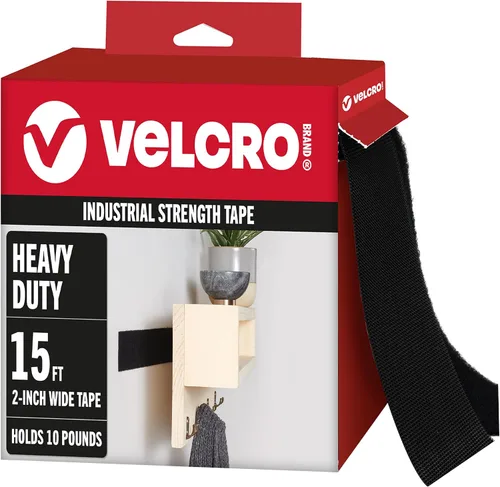 Vista 10 de VELCRO Brand - Resistencia industrial Uso en interiores y exteriores Potencia de sujeción superior en superficies lisas Tamaño 4 pies x 2