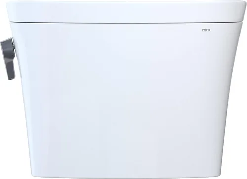 Vista 5 de TOTO Aquia IV Arc Dual Flush 1.28 y 0.9 GPF Depósito de inodoro solo con compatibilidad WASHLET+ de descarga automática, algodón blanco