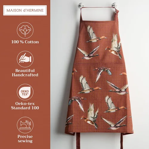 Vista 418 de Maison d' Hermine Delantales para mujer con bolsillo, 100% algodón (27.50 x 31.50 pulgadas)