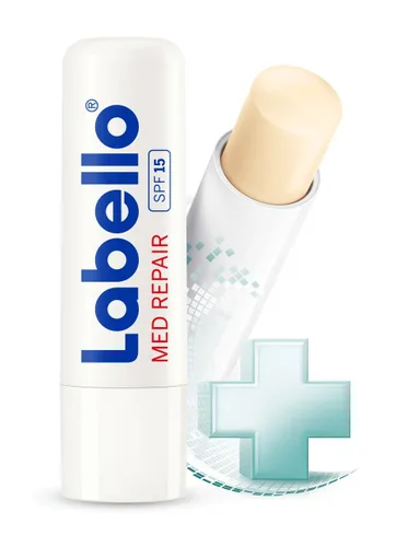 Vista 6 de Labello 1 protección médica, 1 Hydro Care, 1 paquete de bálsamo labial de rosa suave