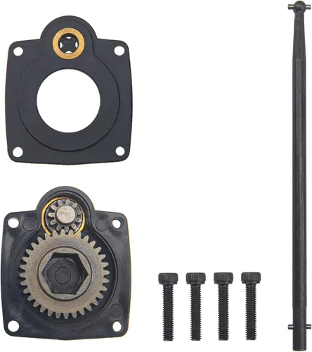 Vista 2 de ShareGoo Electric Roto Starter E-Start Placa trasera Power Back Cover 11012 y varilla de arranque de taladro Power Starter Eje Pin End 11003 para RC