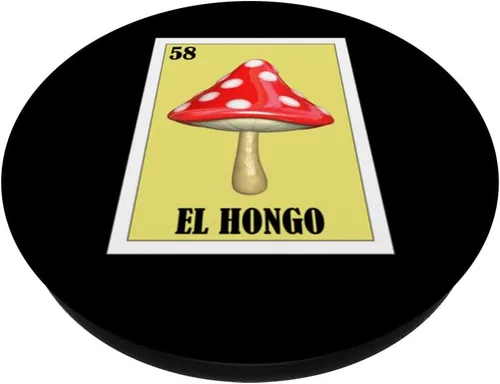 Vista 2 de Funny Mexican Design for Latinos - El Hongo PopSockets Swappable PopGrip