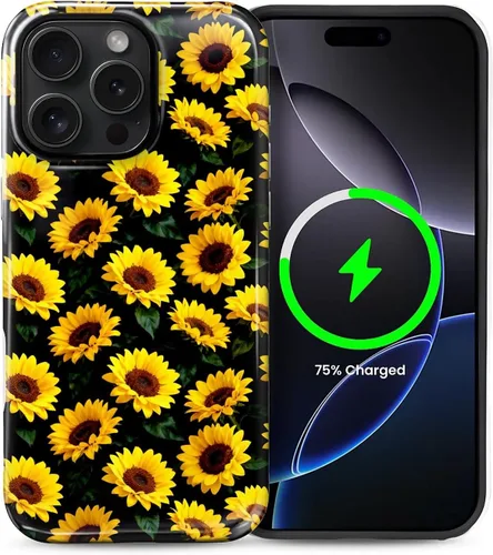 Vista 82 de Funda Compatible con iPhone 13/14 [Compatible con MagSafe] Protección de Doble Capa de Cáscara Dura Híbrida, Funda Magnética Protectora a Prueba