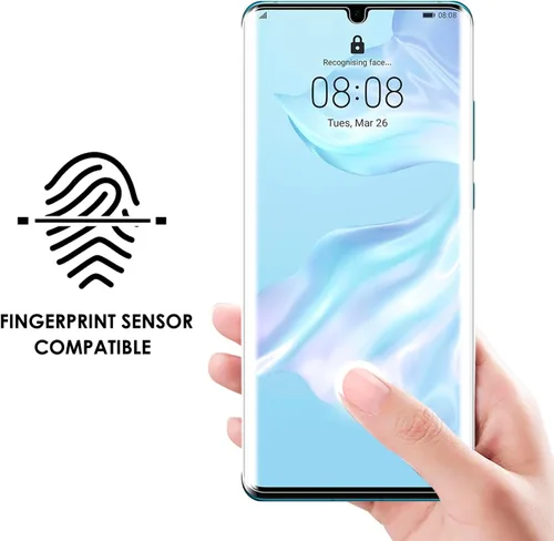 Vista 6 de Protector de pantalla para P30 Pro [3 unidades], juego de vidrio templado UV, cobertura de borde a borde, tacto sensible, resistente a los arañazos