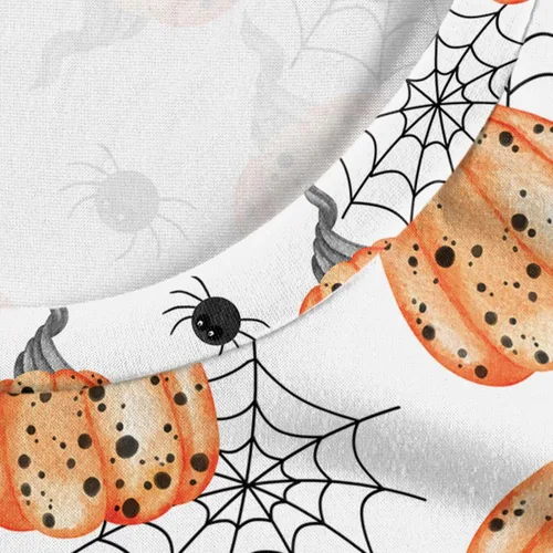 Vista 5 de Vestido de Halloween con estampado casual de manga larga para mujer